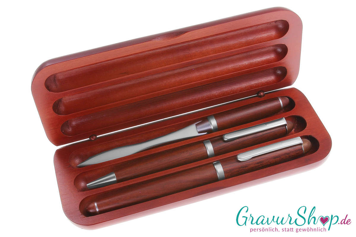 Schreibset 15 mit Lasergravur im Etui