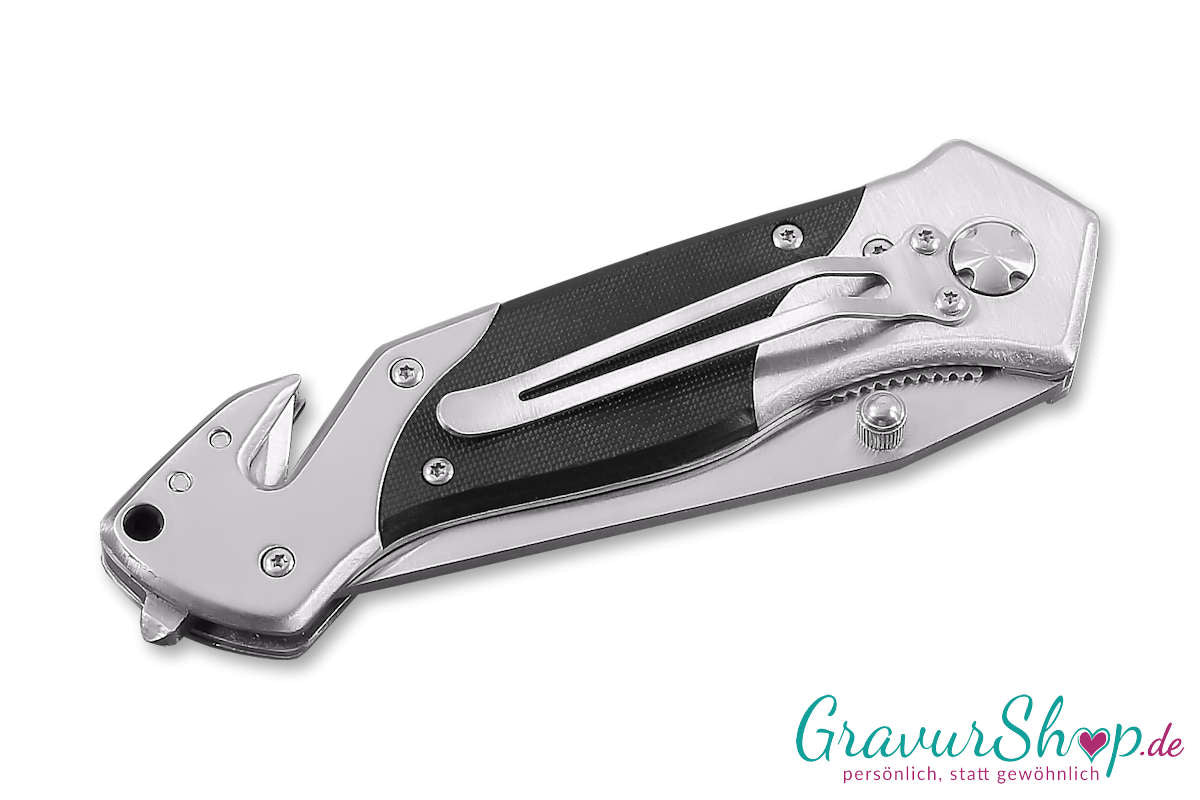 Taschenmesser 04 mit Gravur Unten Gürtelclip
