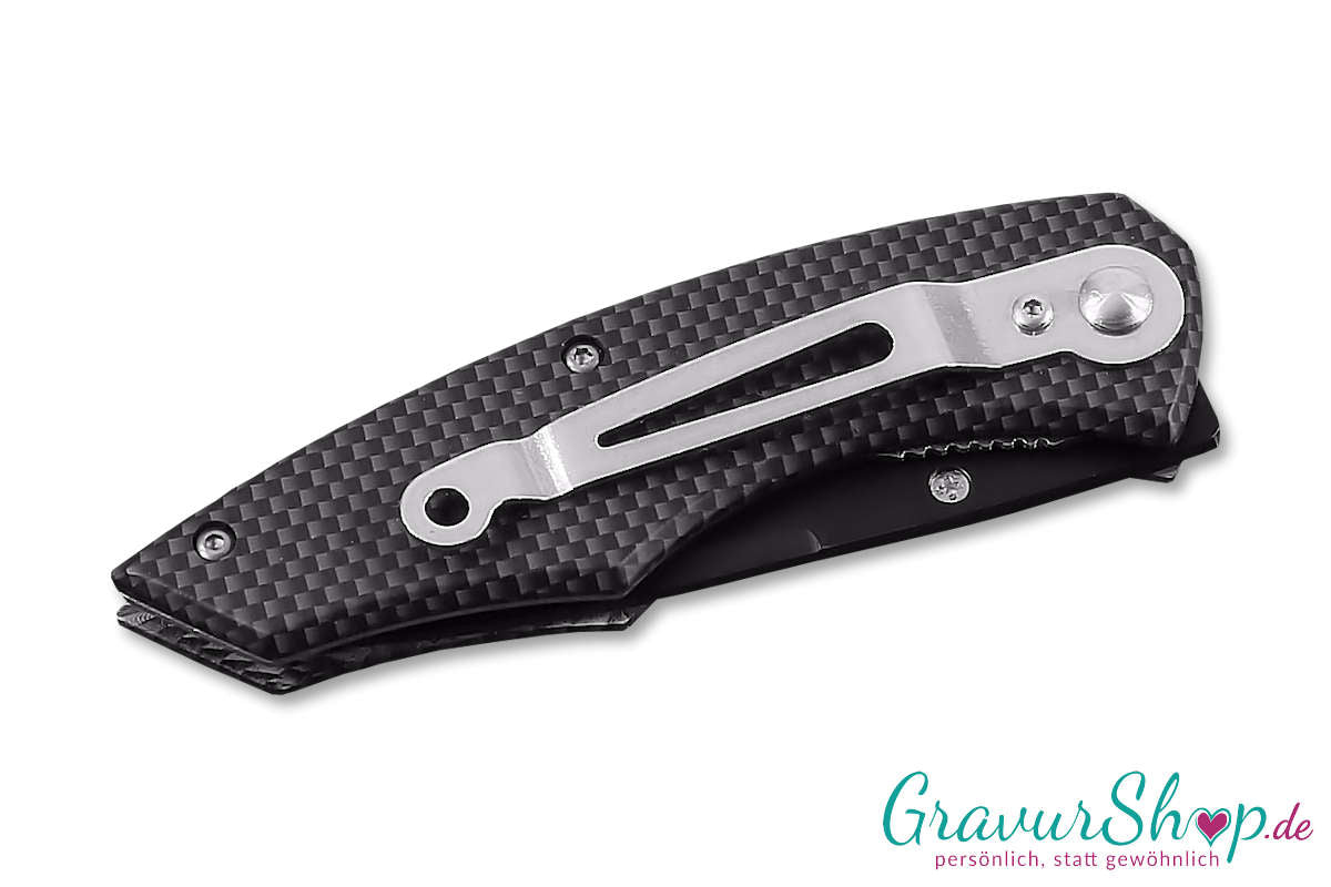 Taschenmesser 05 mit Gravur Gürtelclip
