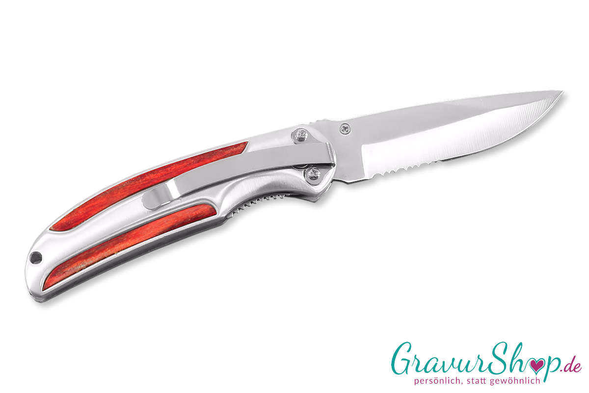 Taschenmesser 07 mit Gravur Unten Gürtelclip