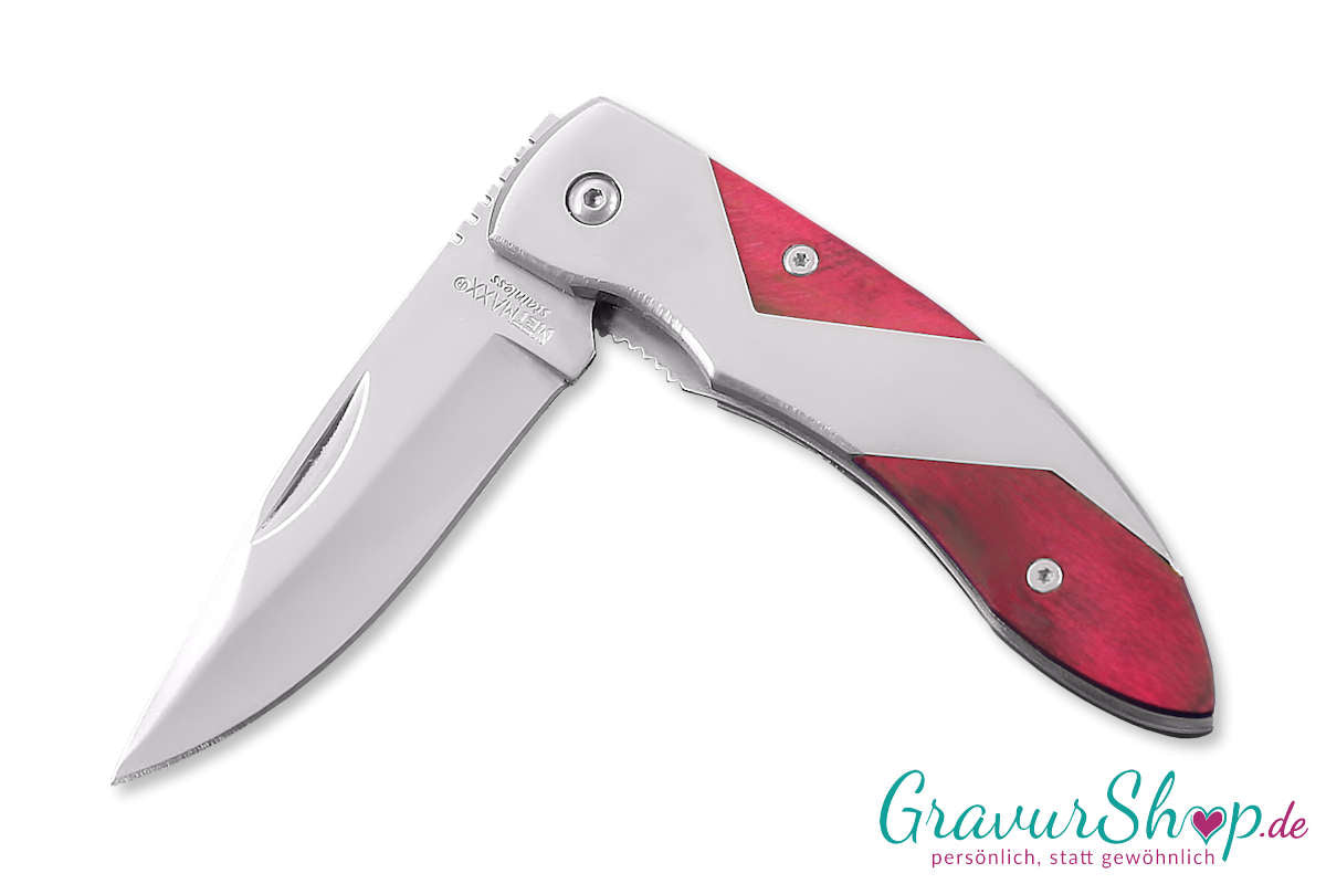 Taschenmesser 10 mit Gravur Oben