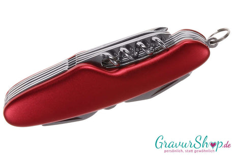 Taschenmesser 01 Rot mit Gravur Unten