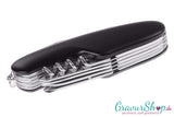 Taschenmesser 01 Schwarz mit Gravur Unten