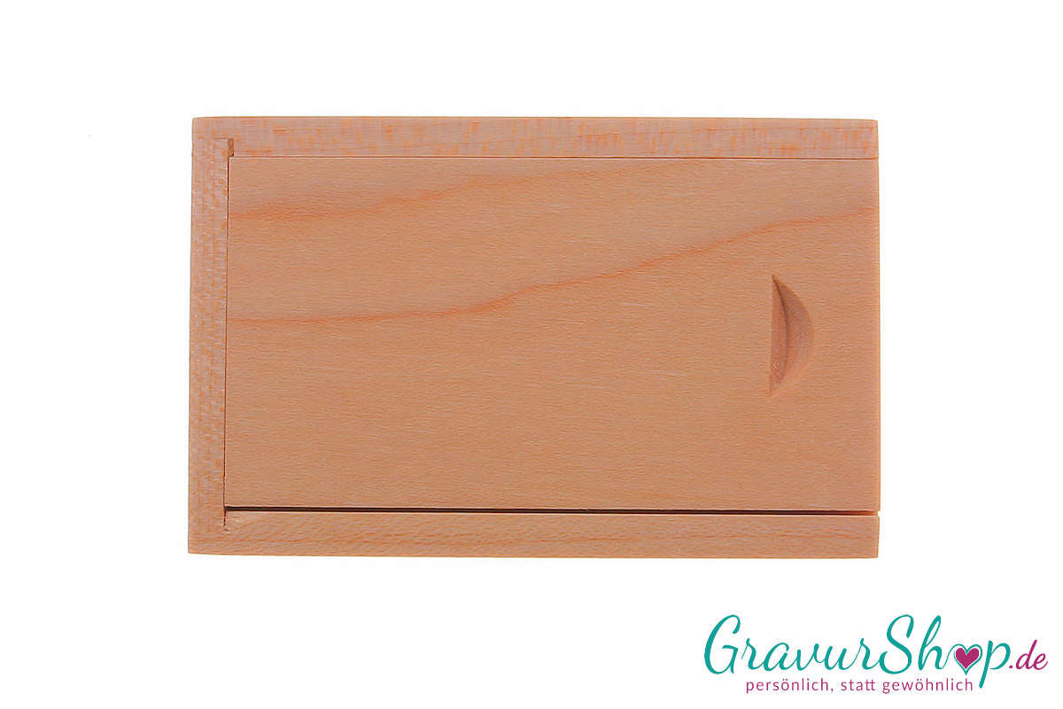 USB Stick 02 16GB Ahorn mit Gravur Etui