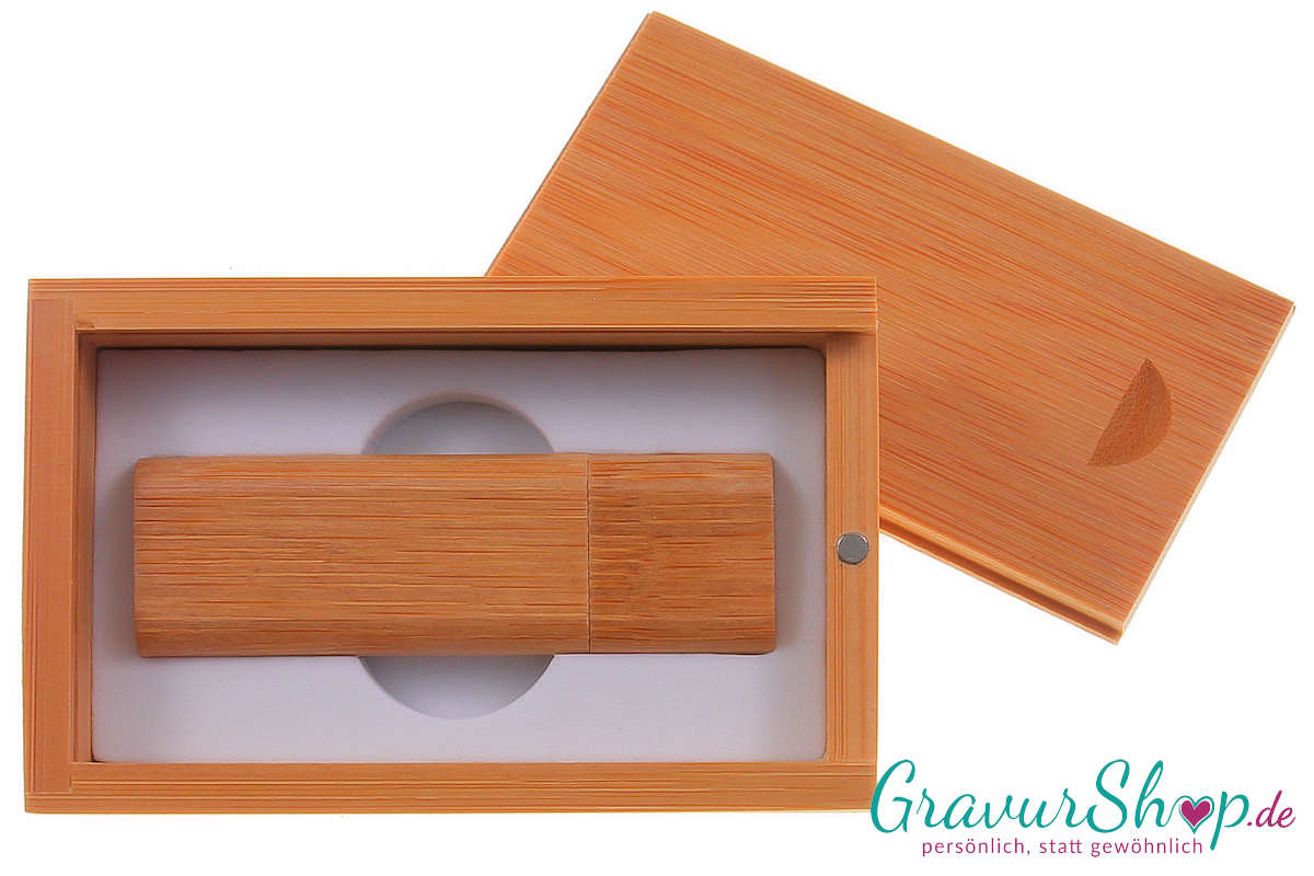 USB Stick 02 16GB Bambus mit Gravur