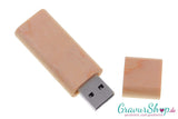 USB Stick 02 16GB Ahorn mit Gravur Muster 3