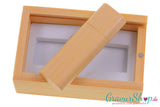 USB Stick 02 16GB Bambus hell mit Gravur Muster 1