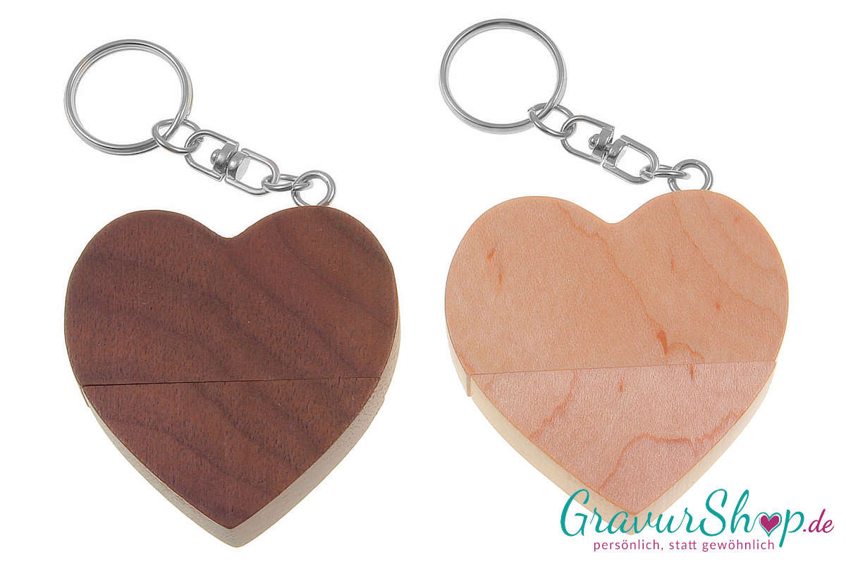 USB Stick 04 16GB Walnuss Ahorn mit Gravur Muster 3