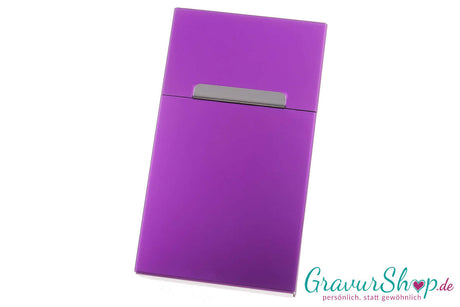 Zigarettenbox 03 Lila B-Ware mit Gravur