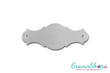 Aluminiumschild Nr. 29 mit Lasergravur