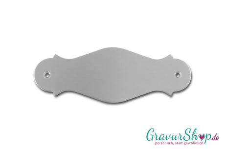 Aluminiumschild Nr. 30 mit Lasergravur