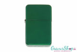 Benzin Feuerzeug green brushed mit Gravur