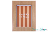 Bilderrahmen Beige mit Gravur