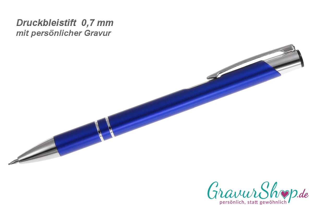 Druckbleistift blau personalisieren
