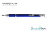 Druckbleistift blau 0,7mm mit Gravur