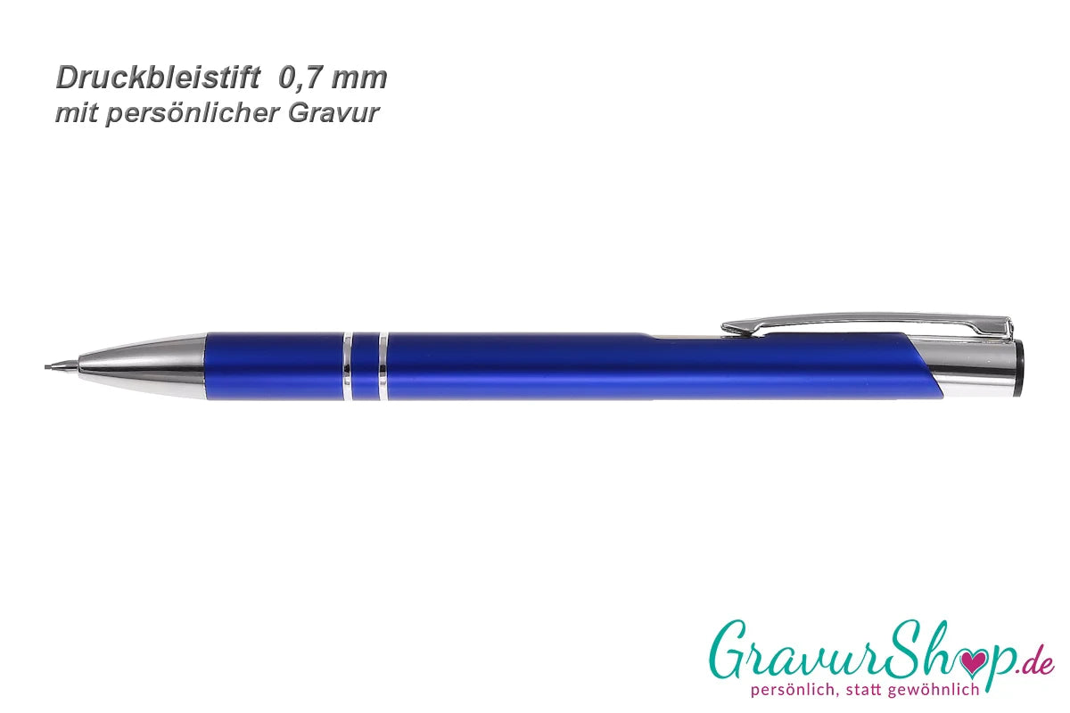 Druckbleistift blau mit Namen