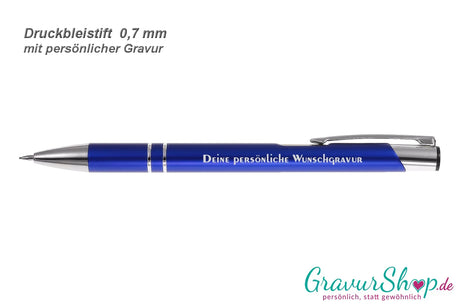 Druckbleistift blau Muster