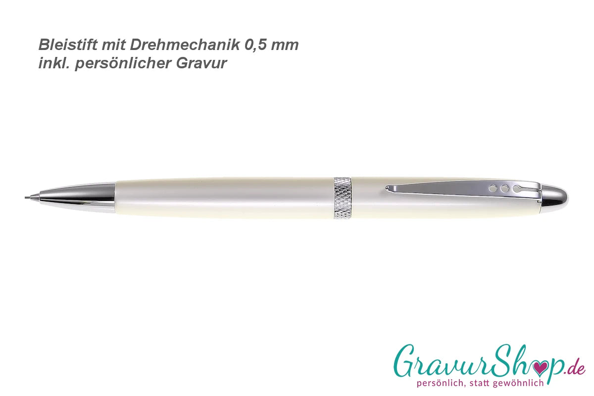 Drehbleistift champagne mit Lasergravur