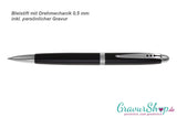 Drehbleistift schwarz mit Lasergravur