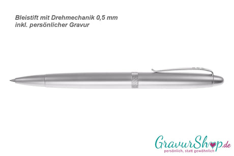 Bleistift silber mit Gravur