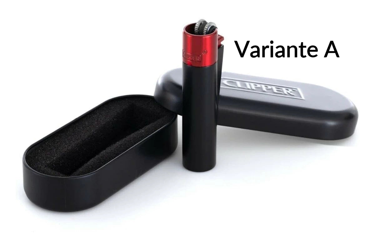 Clipper Metall Lava mit Gravur - Variante A