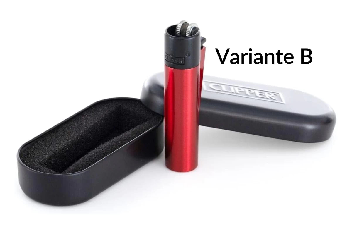 Clipper Metall Lava mit Gravur - Variante B