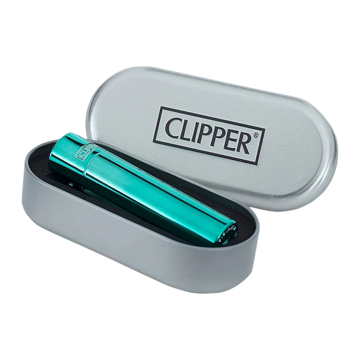 Clipper türkis poliert im Etui