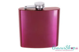 Flachmann 20 J Magenta mit Gravur Bild 2