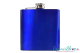 Flachmann 20 K marineblau mit Gravur Bild 2