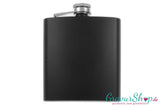 Flachmann 20 L schwarz matt mit Gravur Bild 2