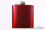 Flachmann 20 N Rot mit Gravur Bild 2