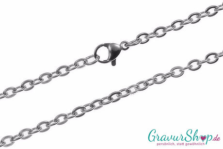 Edelstahl Gliederkette mit Karabinerverschluss
