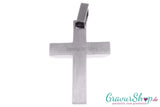 Kreuz Edelstahlanhänger inkl. Gravur Rückseite