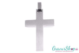 Kreuz Edelstahlanhänger mit Strassstein inkl. Gravur