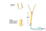 Edelstahl Kette 07 gold mit Gravur