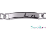 Edelstahlarmband Love 22 cm mit Gravur