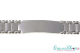 Edelstahlarmband 21 cm hochglanz poliert mit Gravur