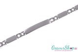 Anker Edelstahlarmband Hochglanz 21 cm mit Gravur