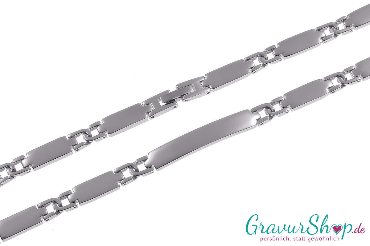 Anker Edelstahlarmband Hochglanz 21 cm mit Gravur