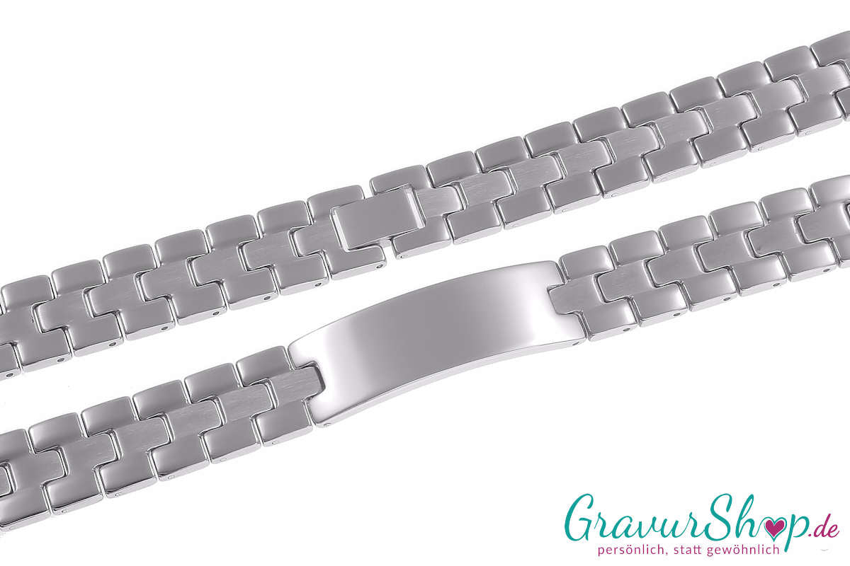 Edelstahlarmband Nr. 42 mit Gravur