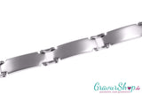 Edelstahlarmband 20 cm, breit 13 mm Hochglanz mit Gravur