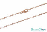 Edelstahl Ankerkette 2 mm rosegold