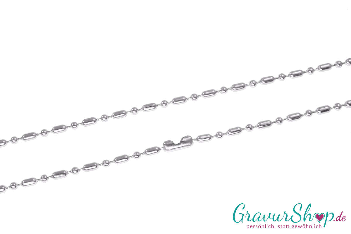 Edelstahlkugelkette 2 mm kürzbar