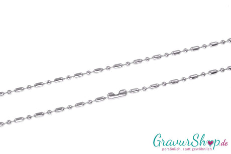 Edelstahlkugelkette 2 mm kürzbar