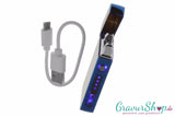 USB X Lichtbogen-Feuerzeug blau mit Ladekabel