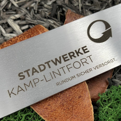 Personalisierbarer Flaschenöffner aus Edelstahl | Frei gestalten | Text + Motive