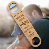 Personalisierter Flaschenöffner VATERTAG - Bester und coolster Papa von der ganzen Welt