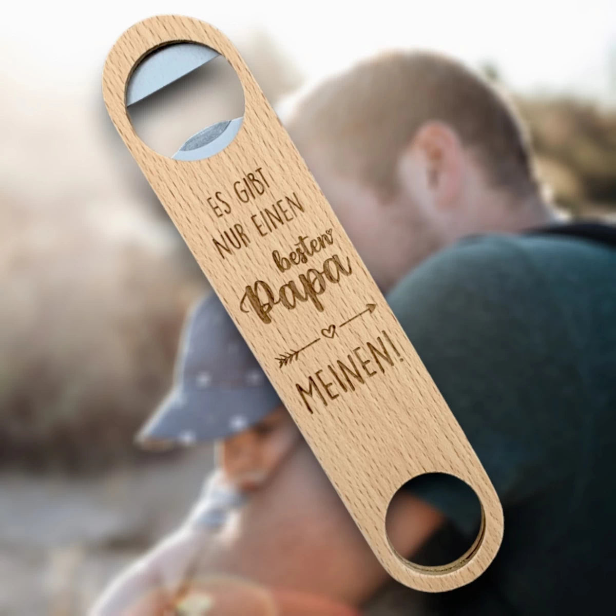 Personalisierter Flaschenöffner VATERTAG - Es gibt nur einen besten Papa -> MEINEN
