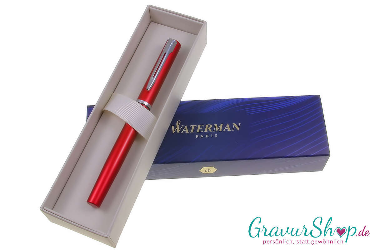 Waterman Füller 03 rot mit Etui
