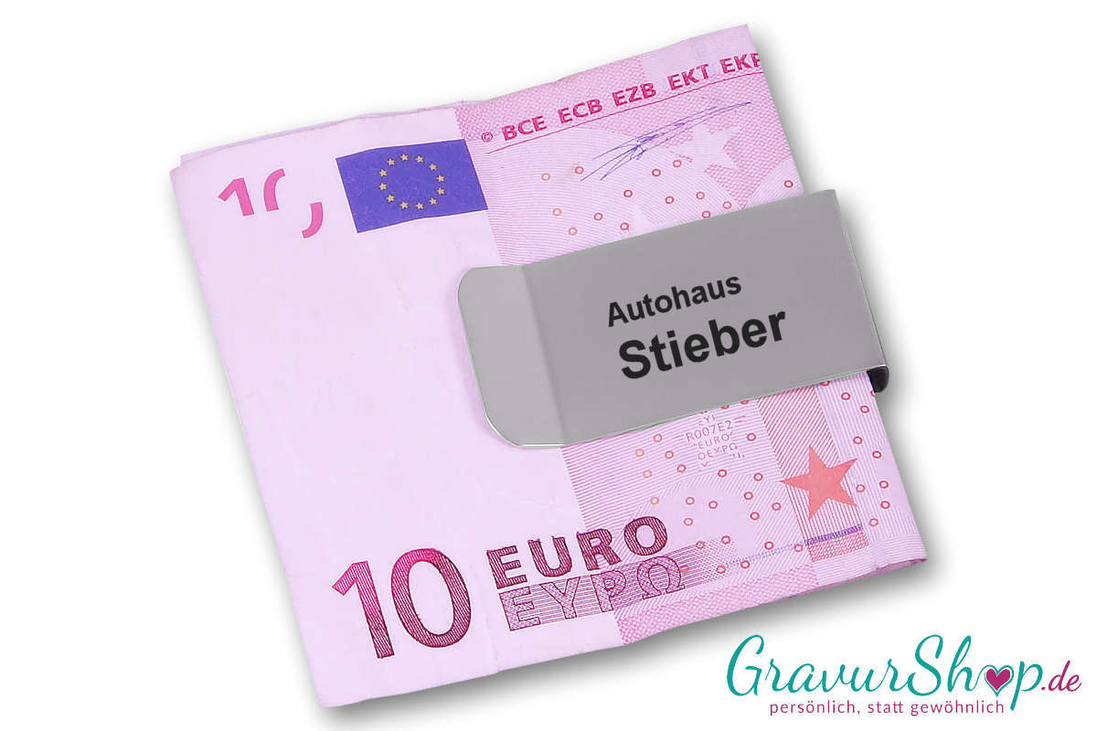Geldklammer 01 mit Gravur